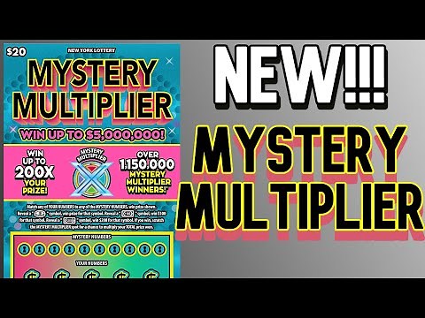 MYSTERY MULTIPLIER! Brand NEW $20 Scratch Off Ticket! | New York Lottery Gameplay