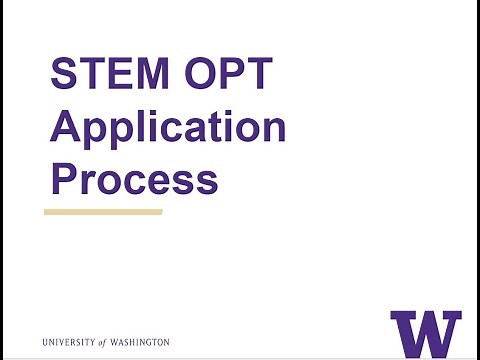 STEM OPT Extension Application Process