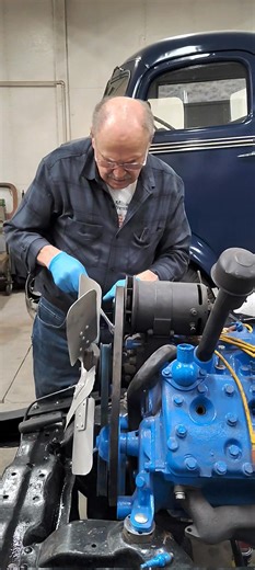 We brought the 49 Ford into the shop today. Phil wants to make sure that this engine is going to run, before we start on the rest of the truck. | Central Washington Agricultural Museum