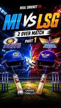 MI Had Only 2 Overs... But Then This Happened! | Real Cricket #1