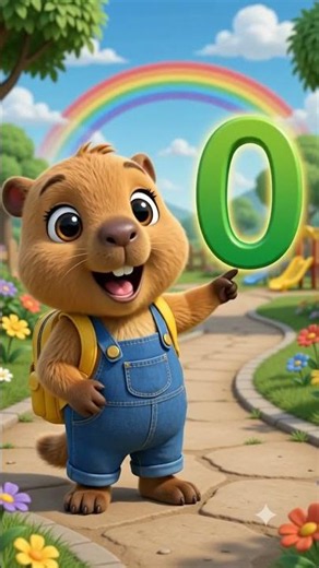 Can You Say ZERO? 🐹 Learn Number 0 with Bobo | Kids Learning | CuteKidos Learning #Shorts