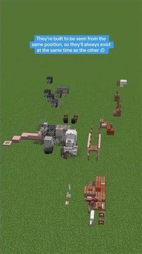 I built a tiny opossum in #minecraft (his name is Microwave)