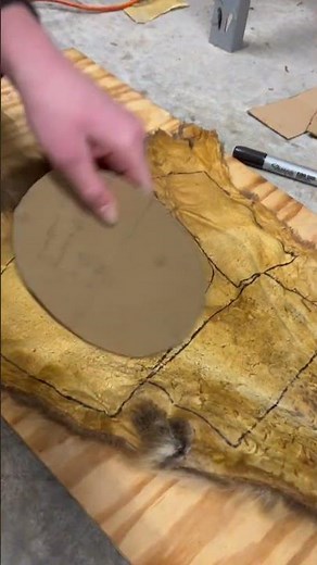 Cutting my coon skin to make a hat! #shorts