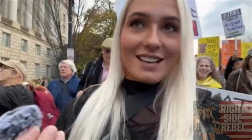 Right side rebel on Instagram: "🚨 Washington, D.C. — “Resist the Regime” Protest Before I spoke a single word, protesters mocked my makeup, assumed I was MAGA, and even claimed I “wasn’t English.” The judgments were instant and baseless. All night I saw the same pattern: the moment someone was identified as MAGA or simply a patriot who loves this country, they were treated as if they were the enemy. No conversation, no facts — just hostility fueled by hearsay and echo chambers. This is e