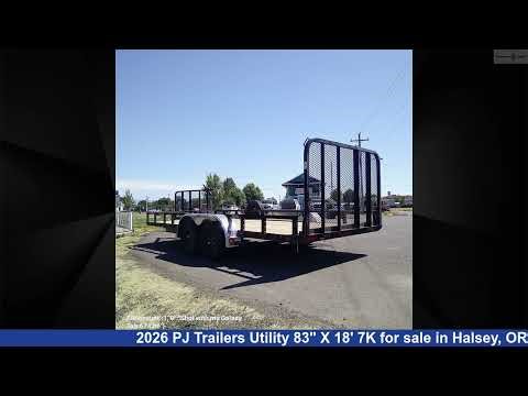 Beautiful 2026 PJ Trailers Utility Utility Trailer For Sale in Halsey, OR