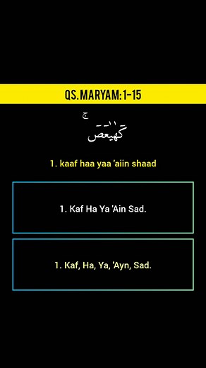 QS. Maryam: 1-15 (Voice: Lili Rahmah) #surahmaryam #lilirahmah