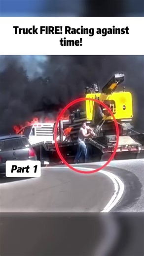Truck FIRE! Racing against time! #firefighter #fireman #usa #viral #foryou
