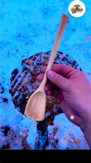 DIY Wooden Spoon from Waste Wood 🪵 | Easy Woodworking Project| #trending #viral #viralvideo #shorts