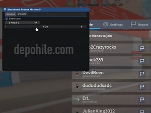 Roblox Blackhawk rescue mission 5 Aim Hilesi Script İndir