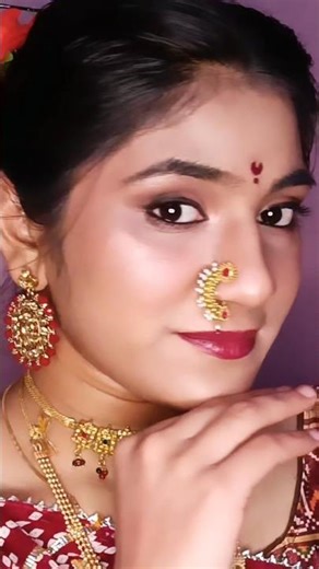 kashi bai look inspired from bajirao Mastani 💖✨#shorts #priyankachopra #kashibai #marathimakeuplook