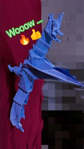 Beautiful Complex Origami 😍🔥/#shorts #complex origami#trending#diy#craft#paper#dinosaur#paper dragon