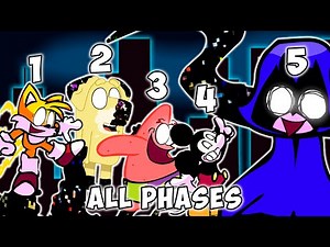Pibby ALL PHASES | Come Learn With Pibby (Bluey, Spongebob, Tails) Friday Night Funkin' | FNF Mods