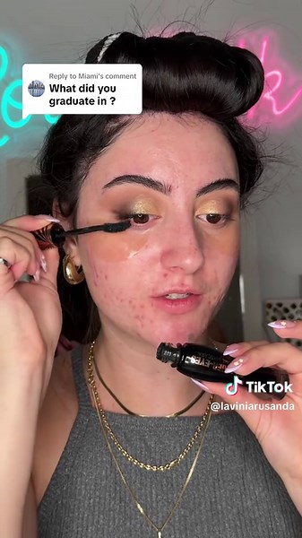 Replying to @Miami can’t believe this day is finally here 🥰 I want the makeup to feel very me ❤️ vlogging it all on my yt #realskintexture #makeuptutorial #grwmmakeup #womaninstem #graduation #softglammakeup