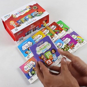 My First Learning Library of 12 Cute Books Best for Early Education of your Little One's! Laminated Bleach Cardboard Made Books Packed in Durable Box. Colorful Atractive Books. | School Mall