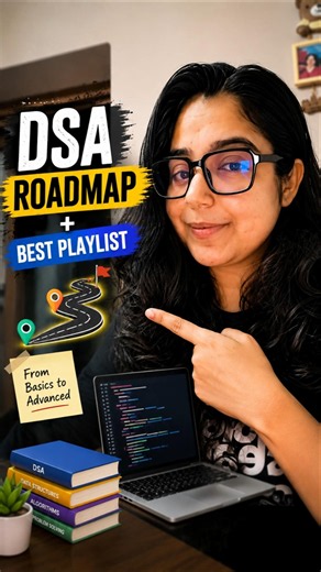 Complete DSA Roadmap 2026 🚀 | Best FREE Playlist from Beginner to Advanced #dsa #coding #placement