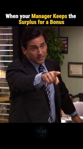 When your boss keeps the surplus for a bonus #TheOffice #MichaelScott #OfficeMemes