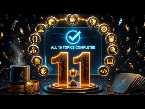 Java Master Reference — The Finale: All 16 Topics Running Live (Ep.11)