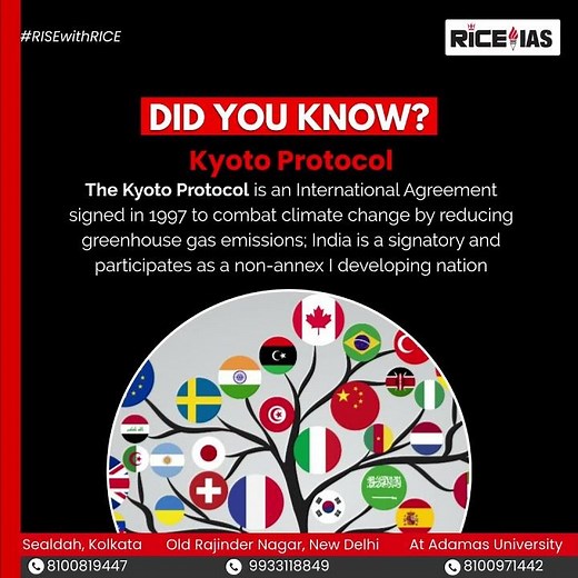 Kyoto Protocol Explained | Climate Change Agreement 1997 | UPSC & WBCS Current Affairs | RICE IAS