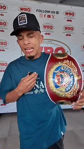 A championship belt is not just leather and gold. It’s a symbol of hard work, honor, and responsibility. Belts Matter. 🌟 Because champions like René Santiago inspire far beyond the ring. 🦾 | World Boxing Organization-WBO