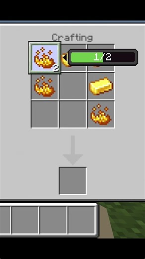 Minecraft me Craft a legendary blaze rod shovel #minecraft​ #mcpe​ #shorts​