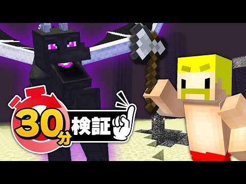 30-minute test! How far can Dozle's company go in defeating the Ender Dragon? [Minecraft]