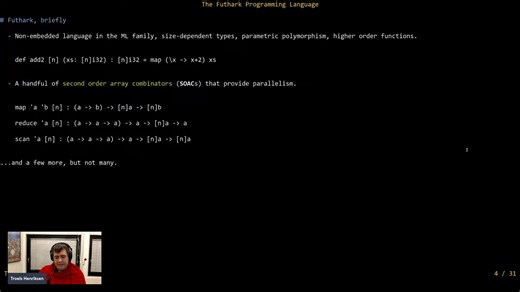 Lecture 81 - High-performance purely functional data-parallel array programming