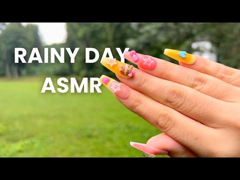 Lofi ASMR Outdoors 🌧️ No Talking | Camera Tapping & Scratching & Nature Sounds