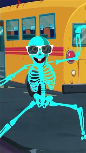 What's Hiding In The Bus? #shorts #skeletons #halloween #wheelsonthebus