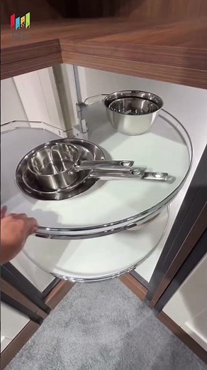 Modular Kitchen Corner Storage Solutions | Maximize Your Kitchen Organization #shorts