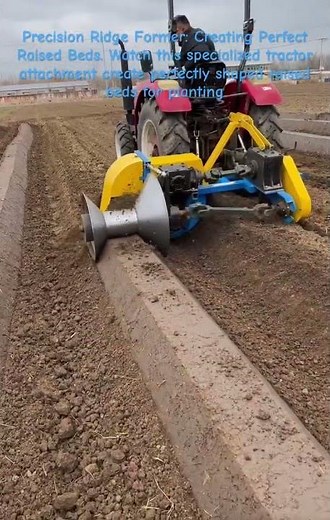 Creating Perfect Raised Beds #agriculture #farming #tractor #machinery #modernfarming