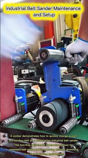 Industrial Belt Sander Maintenance and Setup