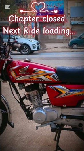Every ride ends, but the passion never stops. Chapter Closed.#ChapterClosed #BikerVibes #honda125