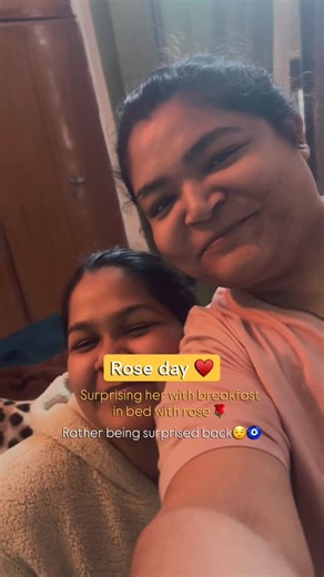 Stuti and Nicky on Instagram: "Being in a healthy relationship means you don’t wait for big moments — even a single rose & a tiny cupcake can make you feel truly seen 🌹🧁 Soft love, small surprises & big smiles — that’s our Rose Day 💖 Comment & share your Rose Day story ⬇️✨ . . [healthy relationship, soft love, rose day surprise, couple goals, surprise for girlfriend, romantic gestures, small moments big love, wlw couple, queer love india, lesbian couple india, love cupcak