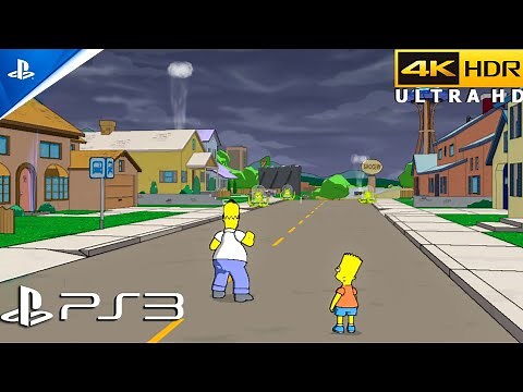 The Simpsons Game (PS3) 4K 60FPS Gameplay | Free Roam (RPCS3)