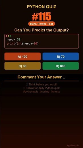 Python Quiz #115 — Can You Predict the Output? #shorts #python