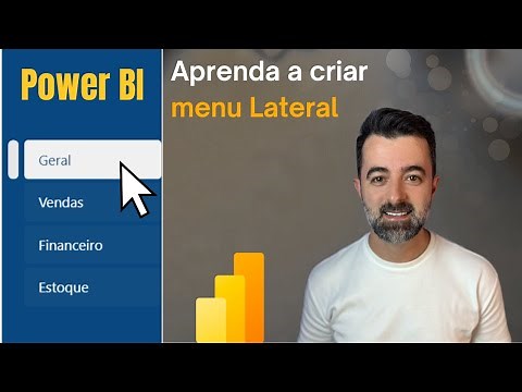 How to create a side menu with page navigation in Power BI