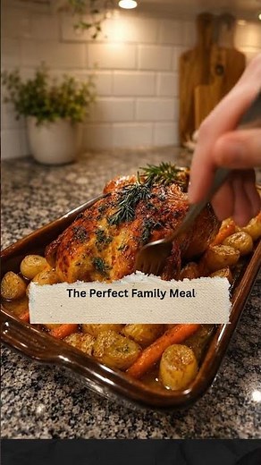 Honey-Roasted Chicken with Potatoes & Carrots