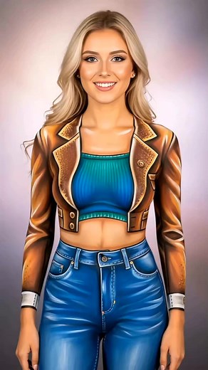 134K views · 1.1K reactions | Cute modern 3D body art painted outfit on a woman model. #bodyart #bodypaint #painting #art #outfit | BODY ART | Facebook