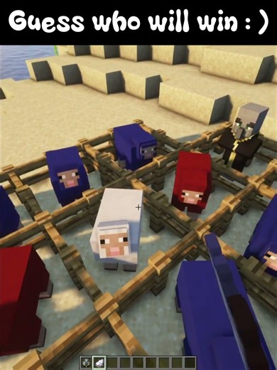 Guess who will win: ) #minecraft #shorts