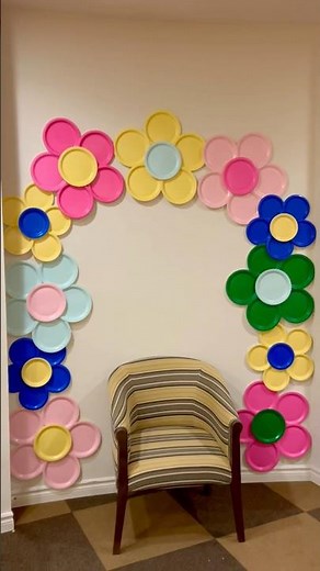 How to make paper plate flowers 🌼