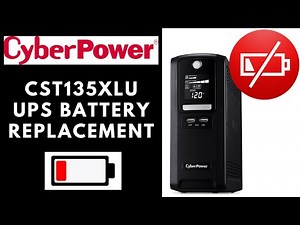 How To replace a CyberPower 1350VA CST135XLU UPS Battery.