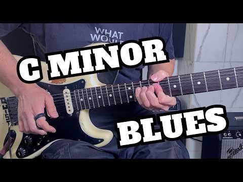 C Minor Blues Backing Track | Guitar Jam