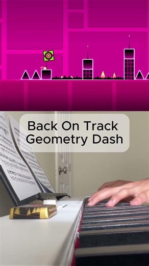 Piano Geometry Dash Back On Track #piano #music #geometrydash #steakwad