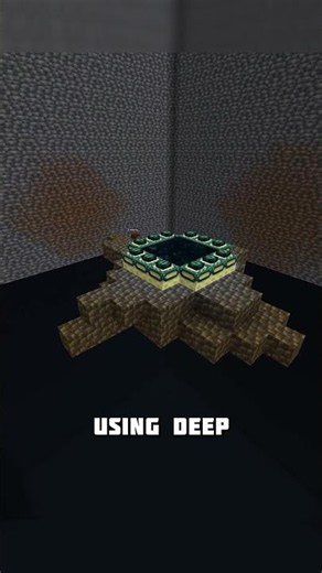 Bottomless abyss under the portal in Minecraft #shorts