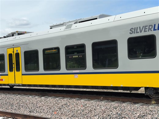 Dallas Area Rapid Transit (Official DART page) Silver Line is officially rolling through Downtown Carrollton as testing began the week of April 27. Trains are running on weekdays from 9am-4pm, horns included, so don’t be alarmed. These are just practice runs with no passengers onboard. Once complete, the 26 mile route will link DFW Airport to Plano with stops in seven cities, and yes, Carrollton is on the map. Details: cityofcarrollton.com/Home/Components/News/News/4336/27 | Carrollton, TX - Cit