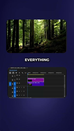 Adjustment Layers in Premiere Pro #premierepro #videoediting #tutorial