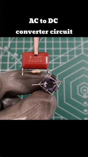 How to Make AC to DC converter circuit #shorts #diy #trending