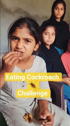 Eating Cockroach Challenge 🪳