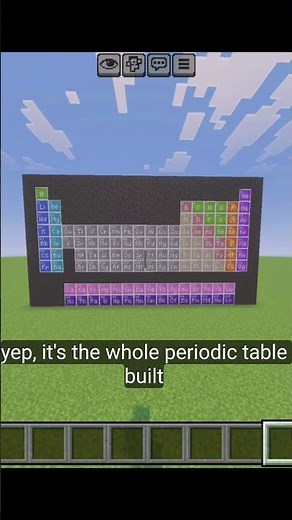 This Minecraft Build Teaches Chemistry?! Periodic Table Build #minecraft #minecraftshorts #gaming