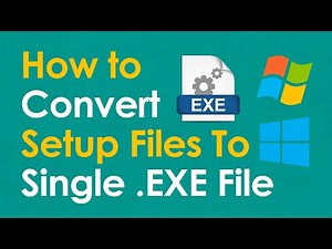 How To Create Software Setup Files To Convert Single .EXE File